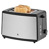 WMF Bueno Edition Toaster 2 Scheiben Edelstahl, Doppelschlitz Toaster mit Brötchenaufsatz, 2 Scheiben, 7 Bräunungsstufen, 800 W, edelstahl matt