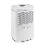 TROTEC Luftentfeuchter elektrisch TTK 30 E – Leistung 12 L/Tag – Fläche 15 m² / 37 m³ – Entfeuchtungsgerät mit Autoabschaltung