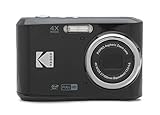 KODAK Pixpro FZ45-16.44 Megapixel Digitale Kompaktkamera, 4X optischer Zoom, 2.7 Zoll LCD, 720p HD-Video, AA-Batterie - Schwarz