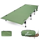 Sportneer Feldbett Ultraleichtes Klappbett 190×70cm, Aluminium Tragbares Faltbares Feldbett bis 150kg für Zelten Wandern Outdoor Wanderung, Reisen, Strand