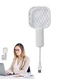 Fliegenschläger – tragbarer elektrischer Fliegenvernichter, Insektenfänger aus Sicherheitsnetz, handgehaltener vernichter für Zuhause, Hinterhof, Terrasse, Camping, effiziente Insektenfalle für