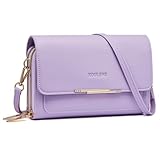 Roulens Klein Handy Umhängetasche,Damen Kleine Umhängetasche, Veganes Leder Crossbody Schultertasche Reisepass Handytasche mit Kartenschlitz Verstellbar Abnehmbar Schultergurt