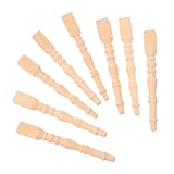 Gatuida 8 Stück Mini Tischsockel Puppenhaus Couchtisch Puppenhaus Zubehör Puppenhaus Miniatur Zubehör Puppenhaus Puppenhaus Miniaturen Puppenhaus Wickeltisch Holz Hellbraun
