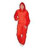 Einwegoverall Rot Gr. L/XXL Overall Maleranzug Einweganzug Schutzbekleidung Schutzanzug L 1 Stück