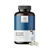 HealthyWorld Cortisol Support - 180 Kapseln - Ashwagandha, Rosenwurz, L-Theanin, Zink, Schwarzer Pfeffer, Vitamin C1, B1, B5, B6 - für das Hormongleichgewicht - vegetarische Formel