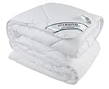 allsaneo® Microfaser Duo- Steppbett 135x200cm, warme kochfeste Winterdecke für Allergiker geeignet, hygienisch bei 95°C waschbar