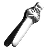FUNOMOCYA Kastanienschneider aus Edelstahl kastanienbraunes schnelles Öffnen Walnuss-Cracker nussmaker maronenmesser werkzeug flaschenöffner manueller Kastanienöffner Küchengeräte Silver