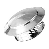 Krmoau Schornsteinabdeckung - Edelstahl Runde Abdeckung - Staubdichte Abdeckung Für Dachlüftung | für Außenöfen, Warmwasserbereiter, Fabrikgebäude, Mauerwerkskonstruktion und Haushaltsöfen