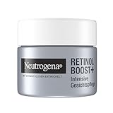 Neutrogena Retinol Boost+ Intensive Gesichtspflege50ml parfümfreie Gesichtscreme mit Retinol, Myrtenblatt-Extrakt und Hyaluronsäure für glattere Haut, anti-aging, anti-falten