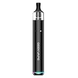 GEEKVAPE Wenax S3 Kit 18W Wenax Stylus 3 Pod Vape Built in 1100mAh Battery 2ml S Cartridge 0.8/1.2ohm Electronic Cigarette Vaporizer No Nicotine No Liquid (Classic Black)