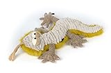 Sigikid 39741 Eidechse Lizz Art, BeastsTown Kuscheltier: Sammeln, Schenken, Spielen, Schmusen, Kinder Erwachsene von 3-99 Jahren, Gelb/Beige/Eidechse, 48x14x8cm