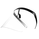 Operitacx Beschlag UV Schutz Gesichtsvisier mit Rutschfesten Nasenpads Wind und Wasserdichter Outdoor Goggle Unisex Transparentes PC Material Großzügiger Schutz gegen Zufällige Farbe