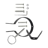 Homoyoyo Schinkenhalter aus Eisen für Italienischen und Spanischen Schinken Stabiles Schinkengestell mit Glatter Oberfläche Praktisches Befestigungsset für Haushalt und Restaurant