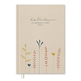 Eine der Guten Lehrerkalender 2025 2026, A4 Lehrerplaner, 1 Doppelseite pro Woche, Schuljahresplaner für Schuljahr 25/26, Creme Beige mit Blumen, nachhaltig & klimaneutral