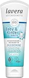 lavera Baby & Kinder Pflegecreme - Hautcreme für Gesicht & Körper - Ohne Duft-, Farb-, & Konservierungsstoffe - bei Neurodermitis anwendbar - Naturkosmetik - vegan - Bio (1 x 75 ml)