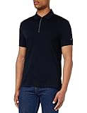 Tommy Hilfiger Herren Poloshirt Kurzarm DC Interlock Slim Fit, Blau (Desert Sky), M