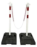 UvV Stahl Kettenpfosten Set SteelON 40mm Stahlpfosten + 15...