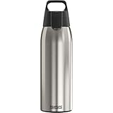 SIGG - Edelstahl Trinkflasche - Shield ONE Brushed - Für Kohlensäurehaltige Getränke Geeignet - Auslaufsicher - Federleicht - BPA-frei - Outdoor & Fitness - 1L