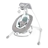 Ingenuity Pemberton 2 in 1 tragbare Babyschaukel und -wippe mit Lichtern, Vibrationen, Melodien, Lautstärkeregler, Smartphonefunktion und USB Anschluss