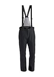 Maier Sports Anton 2, Herren Skihose, wasserdichte Schneehose mit Hosenträgern, Stretchmaterial und Verstellbarer Bund, PFC-frei, mTHERM Wattierung & mTEX Wetterschutz, Schwarz, Gr. 50 (W33/L32)