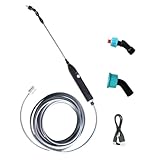 Elektrisches Sprühgerät – wiederaufladbares ABS für die Bewässerung | Gartensprühschlauch aus Edelstahl, Leichter elektrischer Griff zum Bewässern von Pflanzen, blumeen, Garten