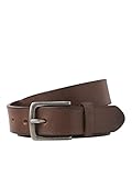 JACK&JONES Herren JACIAN Leather Belt Ledergürtel, Brown Stone, 95