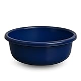 PARENCE.- Rundes Becken 6L – Widerstandsfähige Kunststoff-Waschwanne 32 cm | Mehrzweckbecken für Geschirr, Wäsche, Küche oder Garten, Bleu