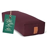 #DoYourYoga Yogabolster »Paravati« mit Bio-Dinkelspelz (KBA), waschbarer Bezug, 67cm x 13cm, Yogakissen/Sitzkissen/Zafukissen für Yin Yoga - Violett