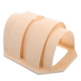 MOLUCKFU Sauna Lampenschirm Filigran aus Hellem Holz Dünne Abdeckung für Sanftes Licht Praktisch für Sauna Ecke und Einfache Montage