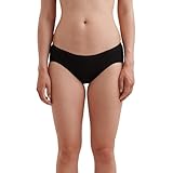 Dilling Damen Merino Wolle Midi Slip Schwarz 42 – Unterhose Aus 100% Bio Merinowolle – Atmungsaktive Briefs Ohne Superwash – Nachhaltige Damen Unterwäsche