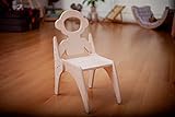 Kindertisch & 2 Stühlen | Kindersitzgruppe mit 2 Kinderstühlen | 3-teiliges Set Kindermöbel für Malen Lesen Essen Spielen | Kindermöbel-Set mit Esstisch | Kinderstühle mit Spieltisch (Astro Stühl)