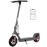 SISIGAD E Scooter 10 Zoll Elektro Roller Erwachsene mit Doppel Federung und App, Electric Scooter Adult 450W Motor 36V 10.4AH Batterie 20km/h Geschwindigkeit, E Roller mit Doppelbremse Stoßdämpfer