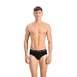 PUMA Herren Basic Briefs Slip, Schwarz, M EU