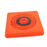 Cabilock 2 Stück Faltbare Verkehrsleitkegel Höhenverstellbar Reflektierend Zusammenklappbar für Straßensicherheit Outdoor Spiel Fußball Training