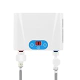 Elektrischer Durchlauferhitzer 5,5kW mit Touchscreen – Kompakter Warmwasserbereiter 220V IPX4, sofortige Wassererwärmung 30–55℃, energiesparend & sicher, für Küche & Waschbecken