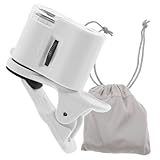 Angoily Juwelier Okular Tragbar 100 Fach Telefon Mikroskop Lupe Handyhalter Mini Mikroskop Telefonhalterung Handyhalter Clip Handtasche Gummi Weiß