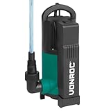 VONROC Tauchpumpe mit integriertem Schwimmer [750W] - Schmutzwasserpumpe für Keller, Pool, Gartenteich - Flachsaugend max Höhe [7,5m] - 1400 l/h für sauberes und schmutziges Wasser