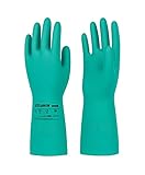 LANON 3 Paar Chemie Handschuhe, Chemikalienschutzhandschuhe, Schutzhandschuhe Chemikalien, Säurefeste, Latexfrei, EN 388/374, L/9