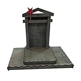 Generisch Weihnachtskrippe – Kunstharz Krippenfiguren, Weihnachtsornamente Deko Set | Klassisches Tisch-Krippenset Stall, Für, Ostern, Partydeko, Spirituelle Weihnachtsdekoration Im Traditionellen