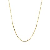 Miore Kette Damen Venezianer Halskette Gelbgold 9 Karat / 375 Gold, Länge 45 cm Schmuck