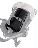 CoiiJoii Kompatibel mit Doona Infant Insert - Universal Neugeborene Autositz Kopfstütze und Körperkissen, Schwarz