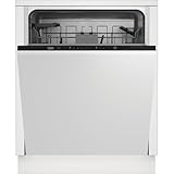 Beko BDIN16430 b300 Einbau-Geschirrspüler 60 cm vollintegriert, für 14 Maßgedecke, 3 Spülebenen, 5 Temperaturen, 6 Programme, halbe Beladung, automatische Türöffnung, MultiTab, Quick&Clean