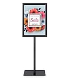 COSTWAY Infoständer Informationsständer Plakatständer Kundenstopper Präsentationsständer Plakat Aufsteller Ständer Werbeständer A3 höhenverstellbar drehbar schwenkbar (schwarz)