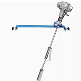 Pneumatisches Rührwerk mit klappbaren Laufrädern zum effizienten Mischen von Farbe, Kleber und Beschichtungen in Trommeln