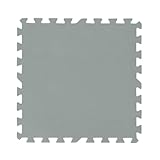 Bestway Pool-Bodenschutzfliesen Set 9 Stück á 50 x 50 cm, grau