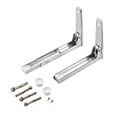 WATERBELINE Robustes Regal aus 304 Edelstahl, zur Wandmontage, für Mikrowelle, Ofen, platzsparend, Küchenorganisationswerkzeug