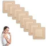 8 PCS Silikon Schaumverband 5x5 cm, Dekubitus Pflaster, Nicht Haftender Silikon Pflaster, Bandagen, Schienen & Schlingen zur Armunterstützung