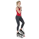 Sunny Health & Fitness SF-S0978 Mini Stepper mit Widerstandsbändern, grau, One Size