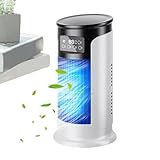 Klimagerät Ventilator - Tragbarer Ventilator Mit Verdunstungskühlung | Drehzahlregulierung Timer USB-Leiser Raumkühler Für Schlafzimmer Büro Camping