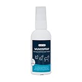 FLEXEO Wundspray Tiere, 75 ml zur Reinigung von Wunden bei Hund und Katze, Wundreinigungsspray in Sprühflasche, Hautpflege geruchs- und farblos zum Sprühen, für alle Tierarten geeignet